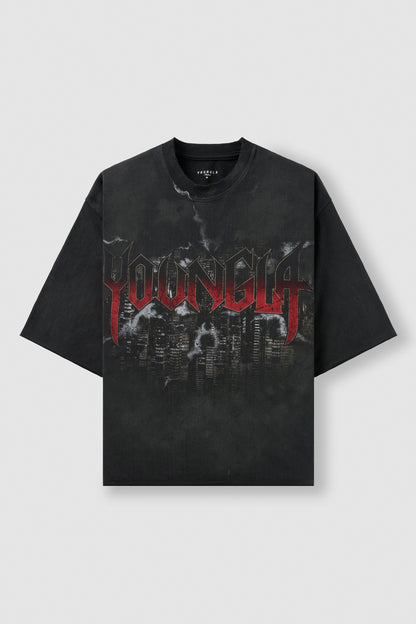 YoungLA 4181 - Dark Night Tees Black Wash