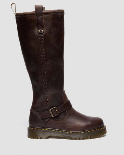 Dr Martens Anistone Knee High - Dark Brown