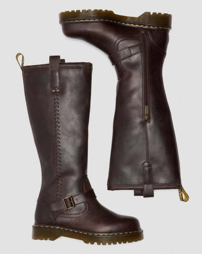 Dr Martens Anistone Knee High - Dark Brown