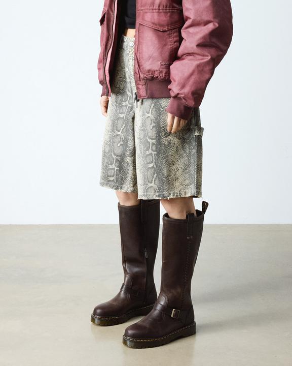 Dr Martens Anistone Knee High - Dark Brown