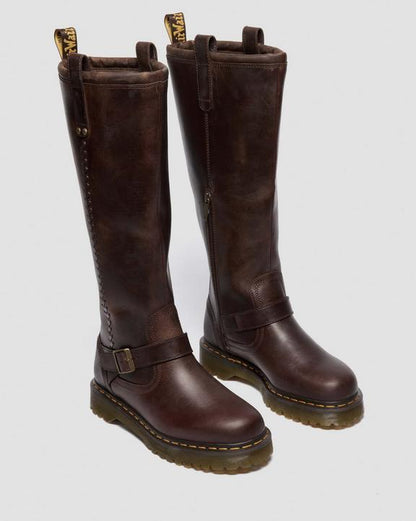 Dr Martens Anistone Knee High - Dark Brown