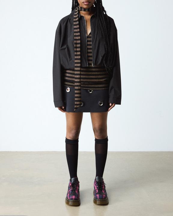 Dr Martens Buzz 5-Eye - Black+Pink Multi