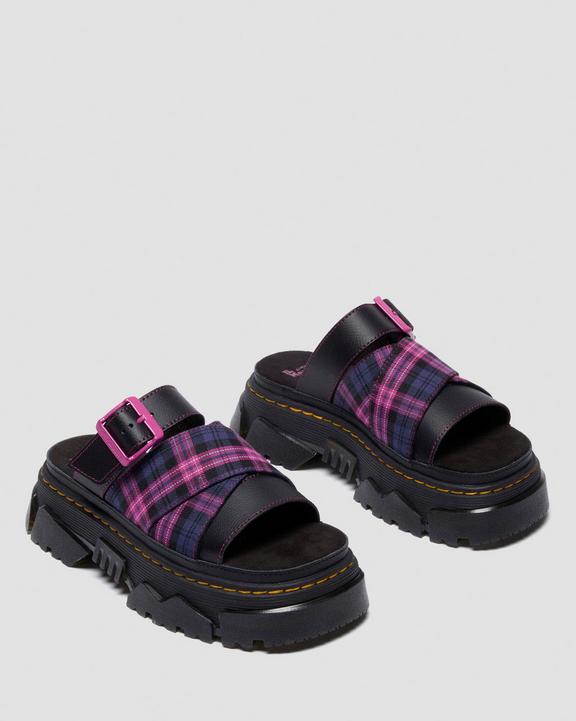 Dr Martens Mattison - Black+Pink Multi
