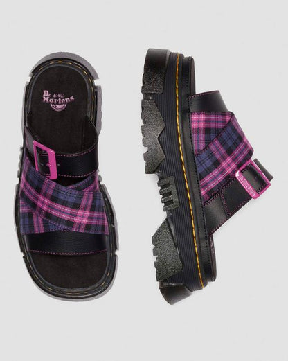 Dr Martens Mattison - Black+Pink Multi