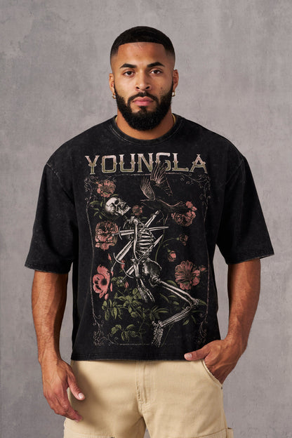 YoungLA 4197 - Nevermore Tees Black Wash