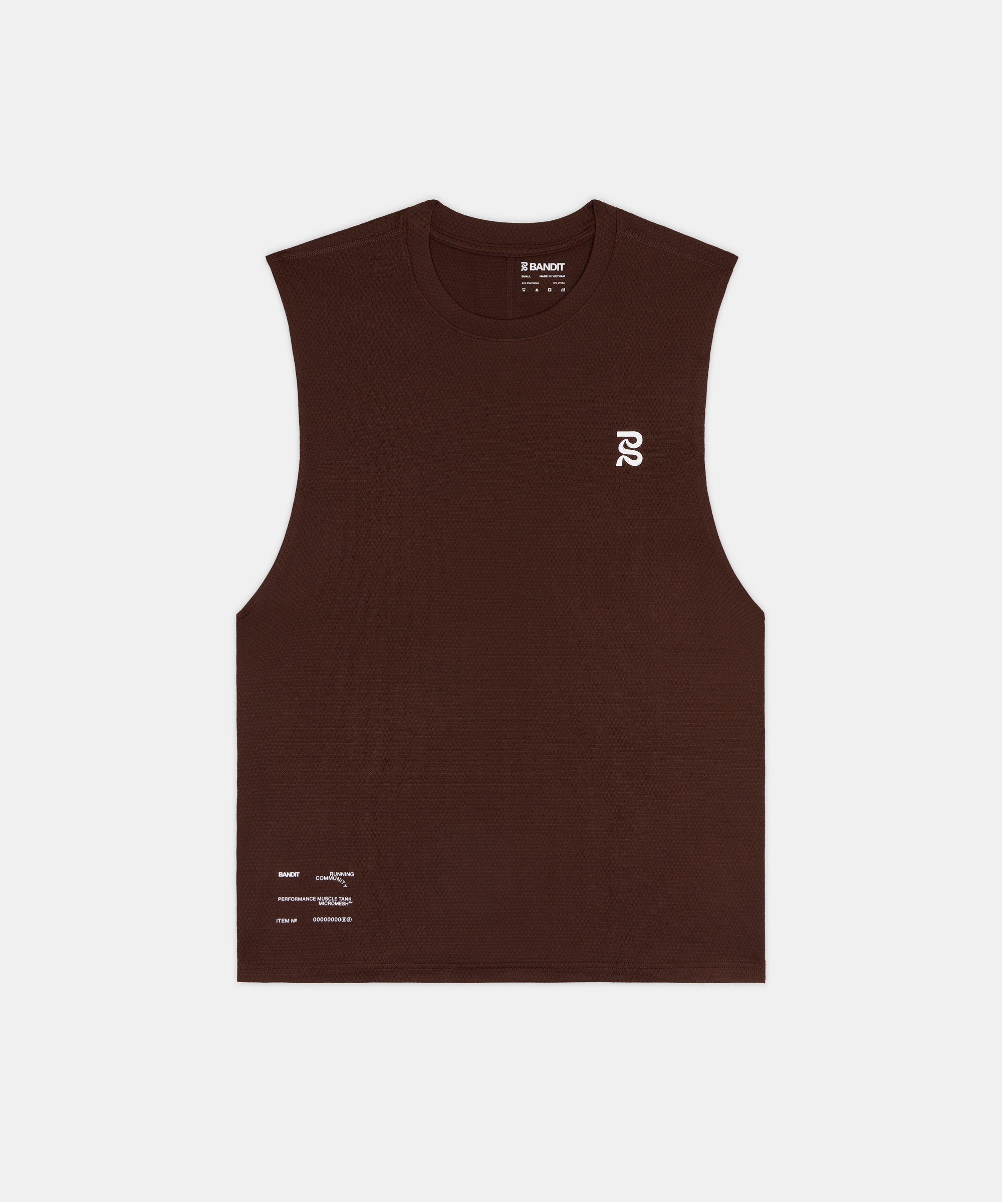 Bandit Mens Micromesh Run Tank Cacao