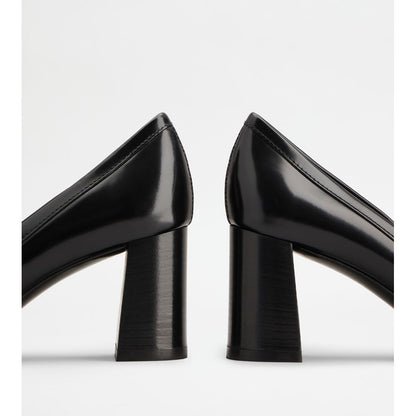 Tods Pumps In Leather Black Womens