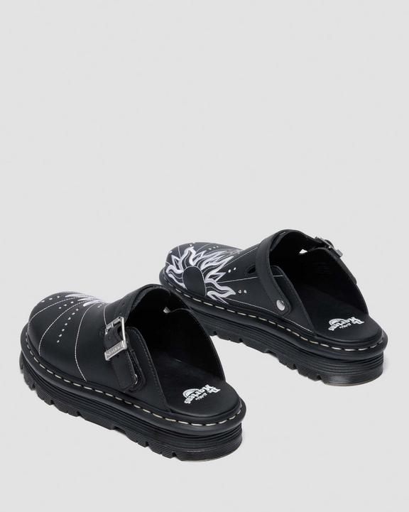 Dr Martens Zebzag Mule Solar Flare - Black