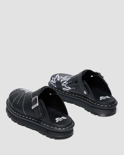 Dr Martens Zebzag Mule Solar Flare - Black