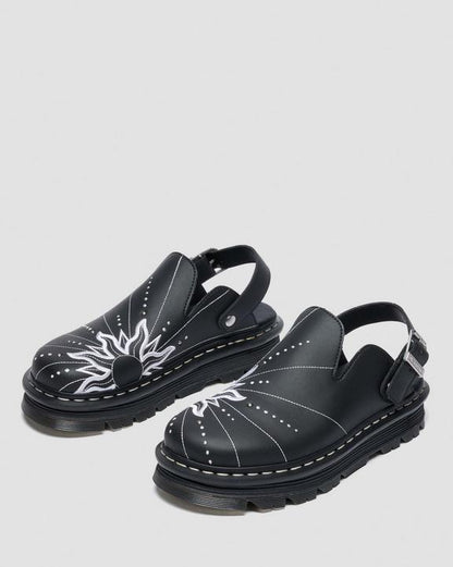 Dr Martens Zebzag Mule Solar Flare - Black