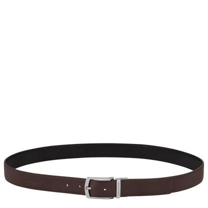 Longchamp Le Foulonné Men's belt Mocha/Black