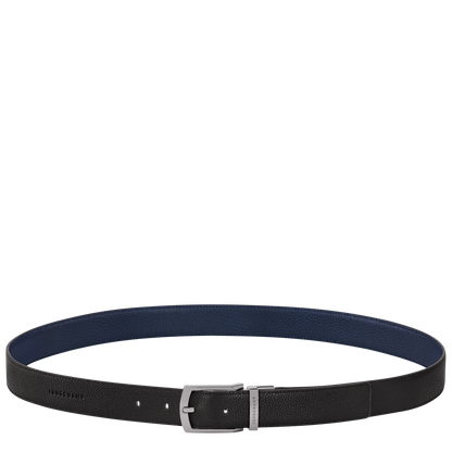 Longchamp Le Foulonné Men's belt Black/Navy