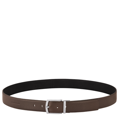 Longchamp Le Foulonné Men's belt Mocha/Black