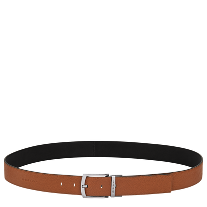 Longchamp Le Foulonné Men's belt Caramel/Black