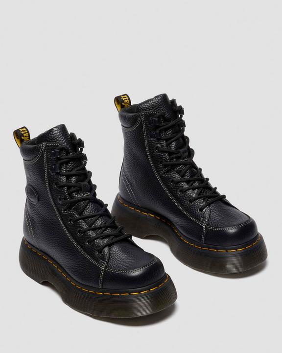 Buzz 8-Eye - Black Milled Nappa - Womens