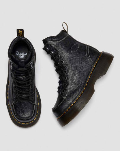 Buzz 8-Eye - Black Milled Nappa - Womens