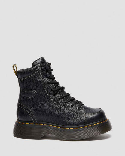 Buzz 8-Eye - Black Milled Nappa - Womens