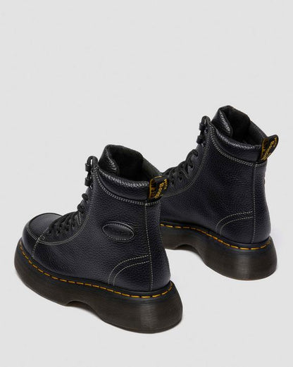 Buzz 8-Eye - Black Milled Nappa - Womens