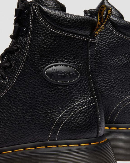 Buzz 8-Eye - Black Milled Nappa - Womens