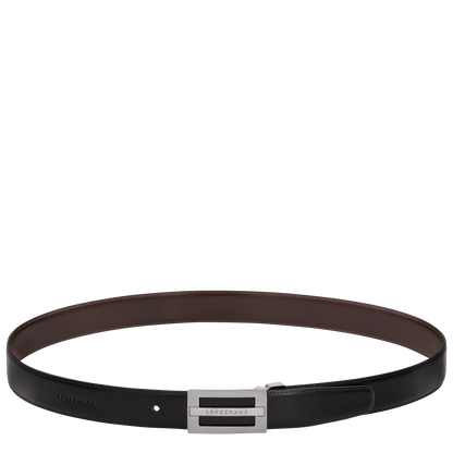 Longchamp Delta Box Men's belt Black/Mocha
