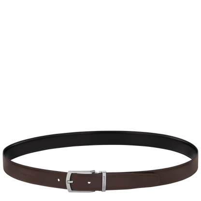 Longchamp Delta Box Men's belt Black/Mocha