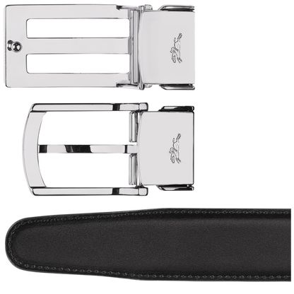 Longchamp Delta Box Men's belt Black/Navy