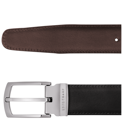 Longchamp Delta Box Men's belt Black/Mocha