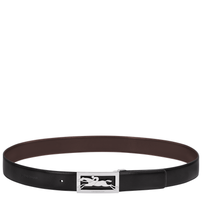Longchamp Delta Box Men's belt Black/Mocha