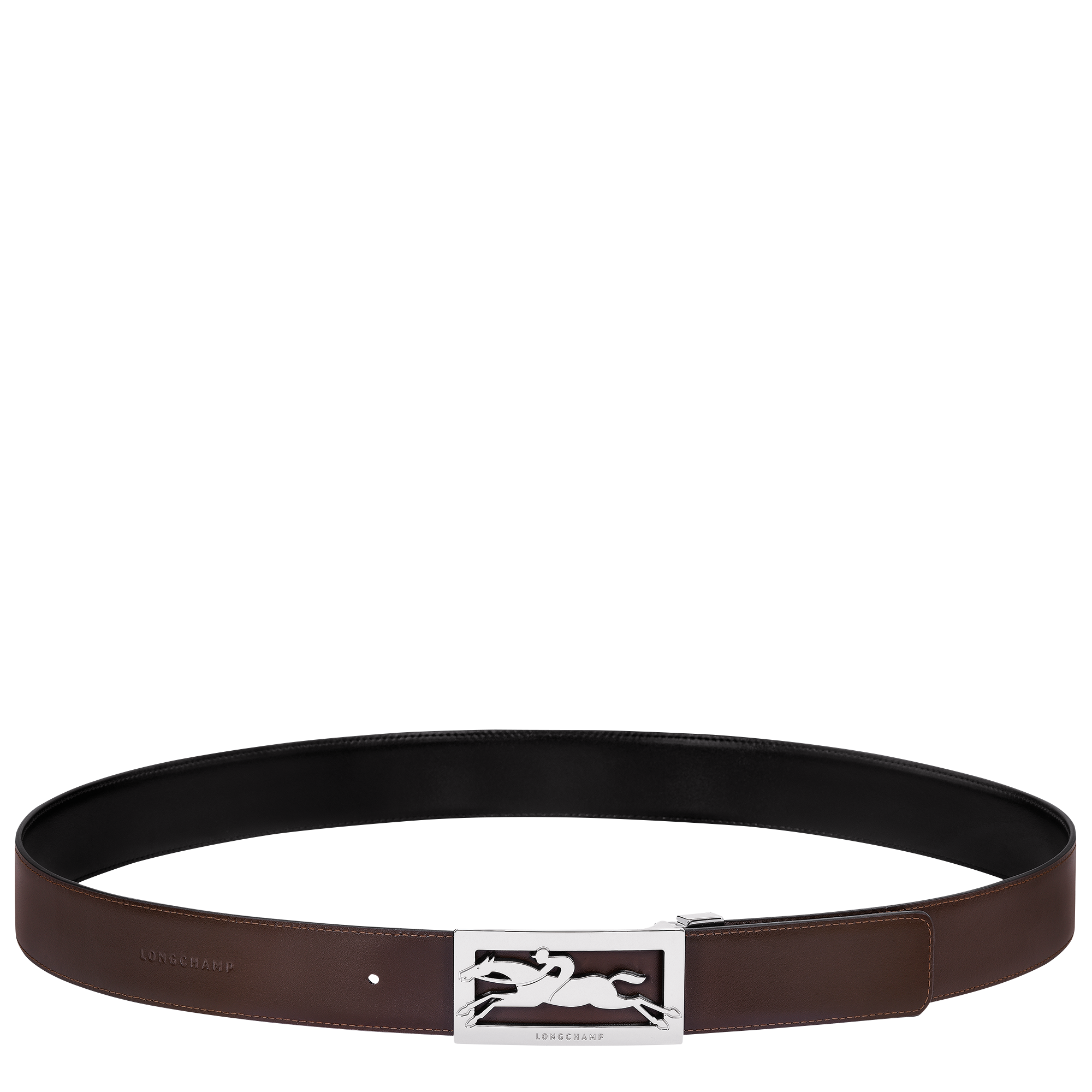 Longchamp Delta Box Men's belt Black/Mocha
