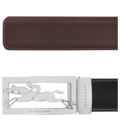 Longchamp Delta Box Men's belt Black/Mocha