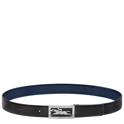 Longchamp Delta Box Men's belt Black/Navy