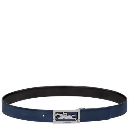 Longchamp Delta Box Men's belt Black/Navy