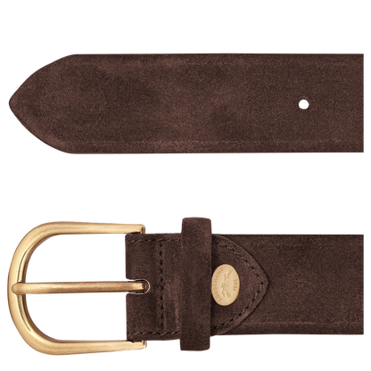 Longchamp French Charm Men's belt Mocha