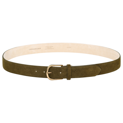 Longchamp French Charm Men's belt Olive