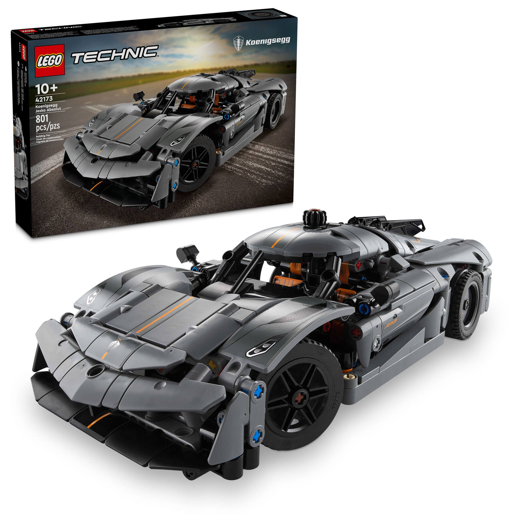 Lego Koenigsegg Jesko Absolut Grey Hypercar