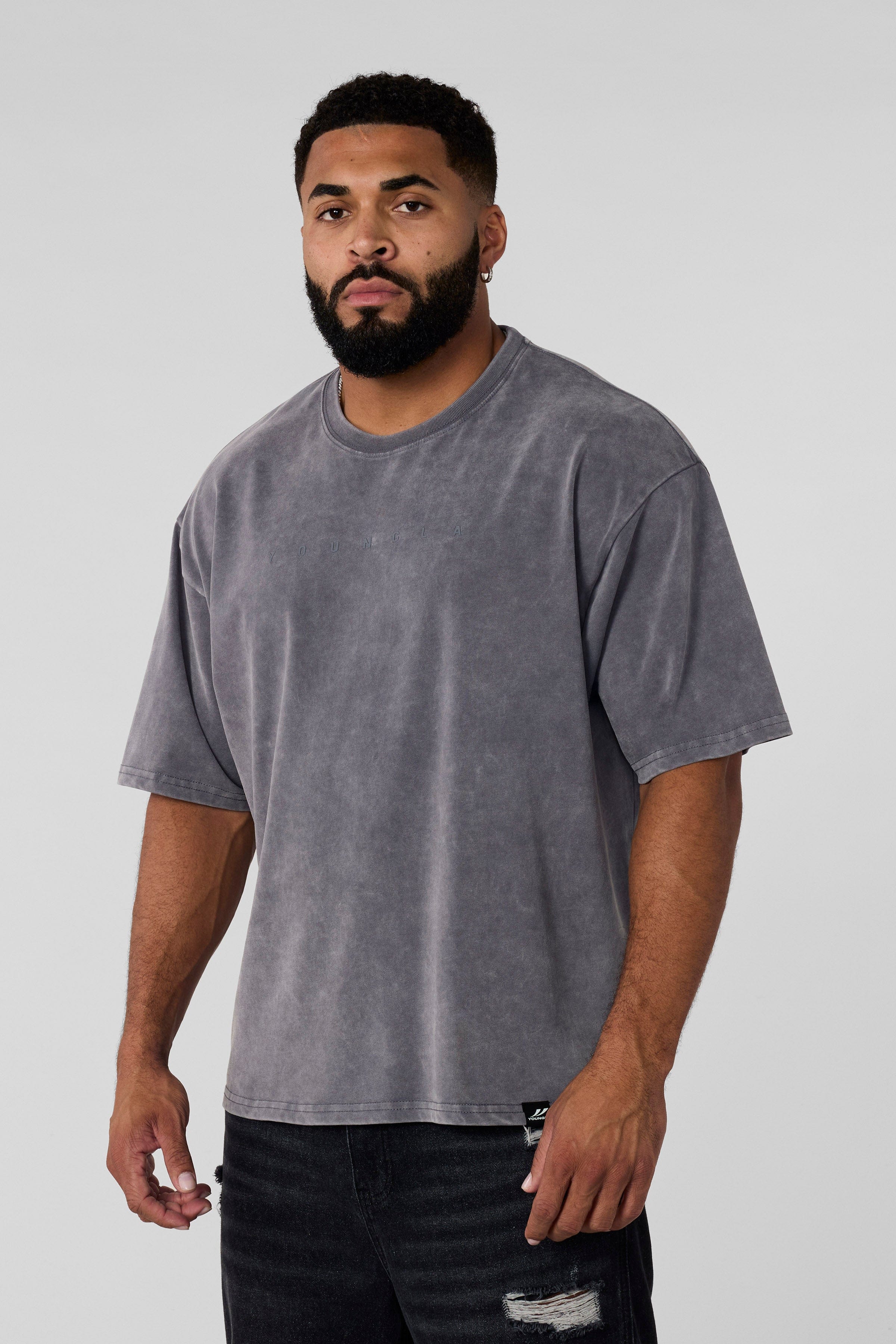YoungLA 4219 - Summer Peached Tees Grey Wash