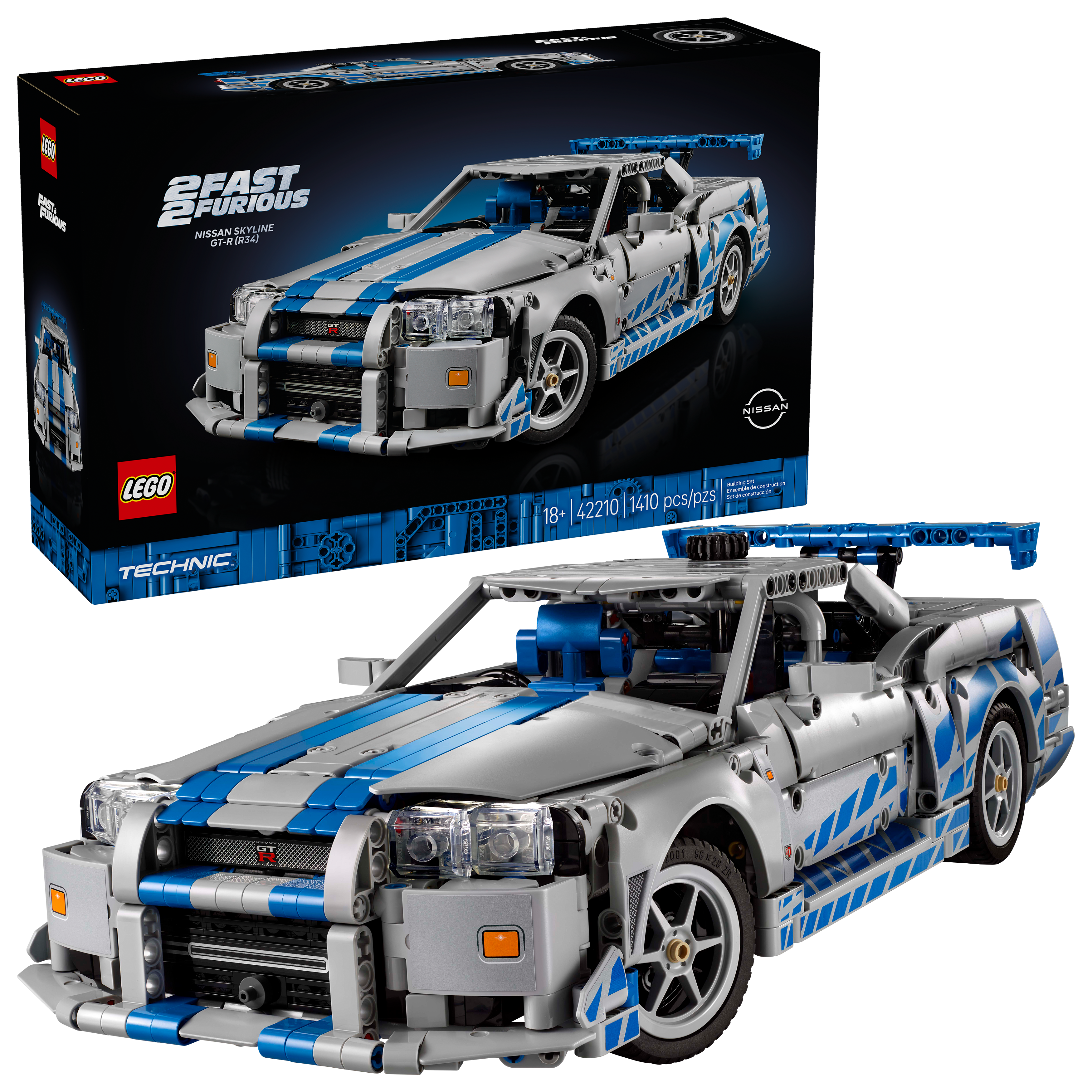 Lego 2 Fast 2 Furious Nissan Skyline GTR R34 Car