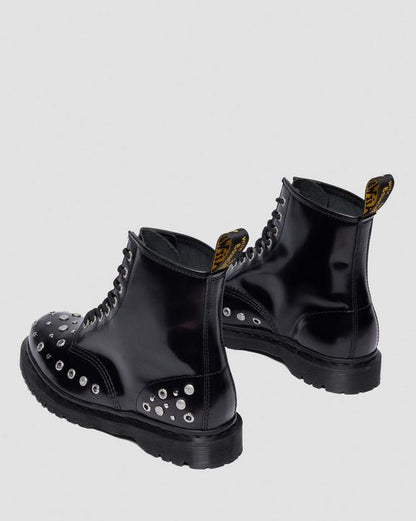 Dr Martens Studded Buttero Leather Boots - Black Buttero