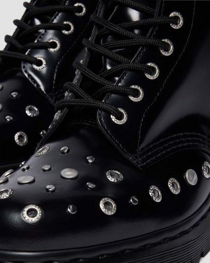 Dr Martens Studded Buttero Leather Boots - Black Buttero