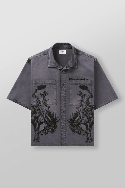 YoungLA 4231 - Hats Off Button Ups Grey Wash