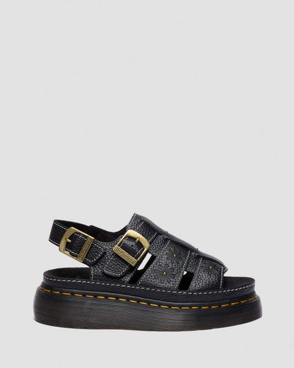 Dr Martens Wrenlie Open Toe - Black Milled Nappa