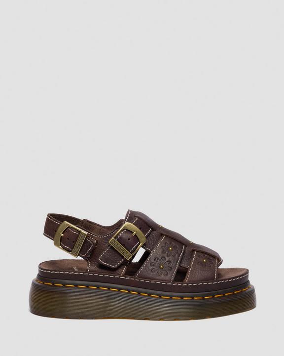 Dr Martens Wrenlie Open Toe - Dark Brown