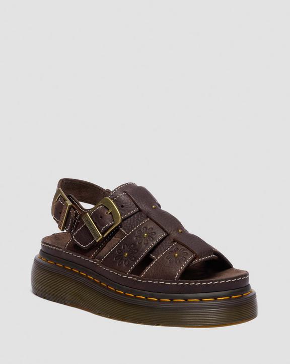 Dr Martens Wrenlie Open Toe - Dark Brown