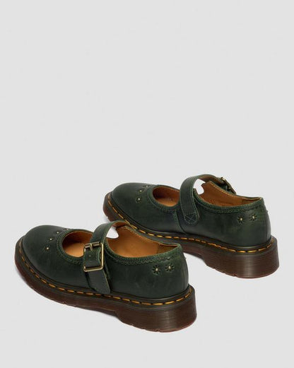 Dr Martens Mary Jane Flower - Dms Green
