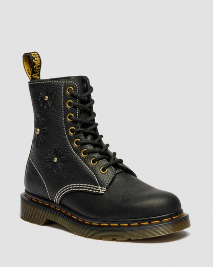 Dr Martens 1460 Pascal Flower - Black