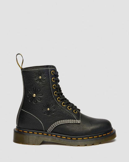 Dr Martens 1460 Pascal Flower - Black