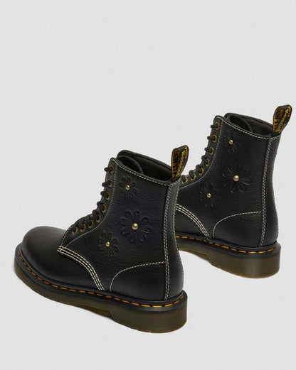 Dr Martens 1460 Pascal Flower - Black