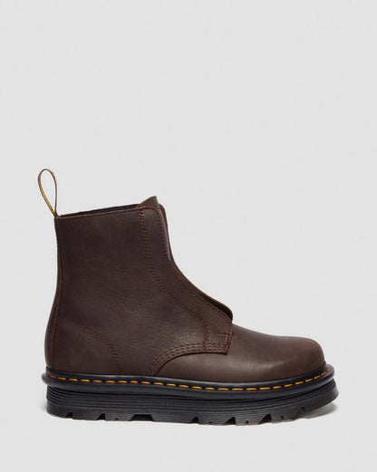 Dr Martens Zebzag Laceless - Dark Brown