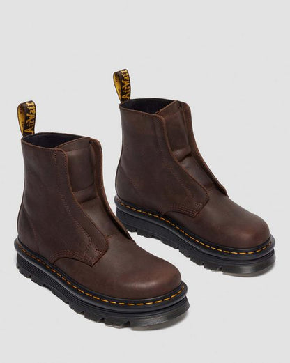 Dr Martens Zebzag Laceless - Dark Brown