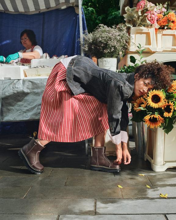 Dr Martens Zebzag Rigger - Dark Brown